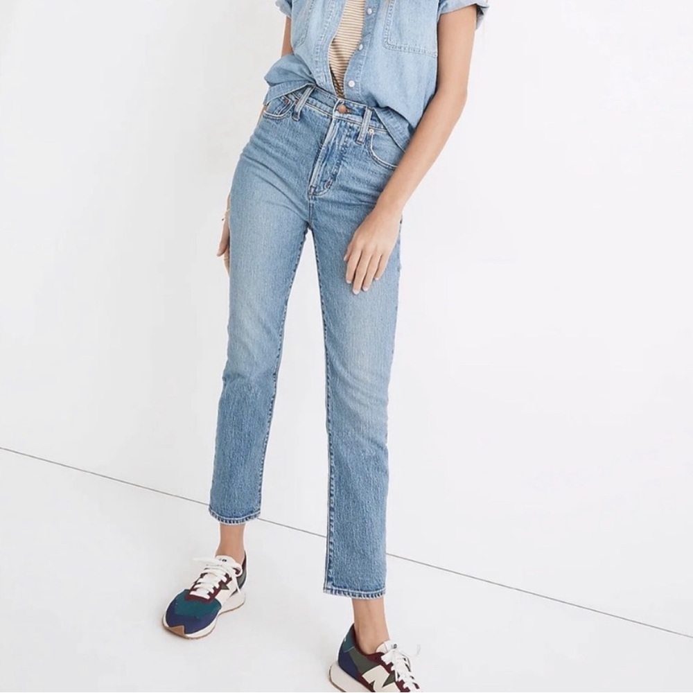 Madewell Tall Perfect Vintage Straight Jeans in Banner Wash 27T